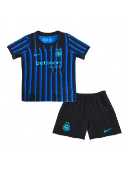 Billige Inter Milan Hjemmedraktsett Barn 2025-26 Kortermet (+ Korte bukser)